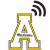Black A WIFI logo